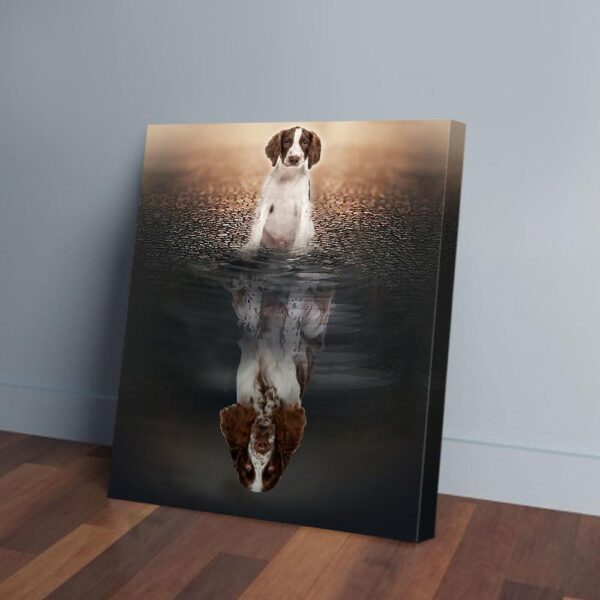 English Springer Spaniel Reflection Matte Canvas