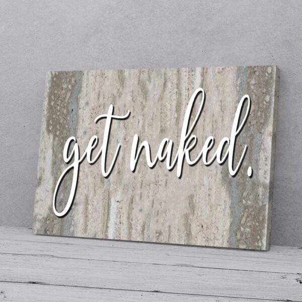 Get Naked Bathroom Matte Canvas