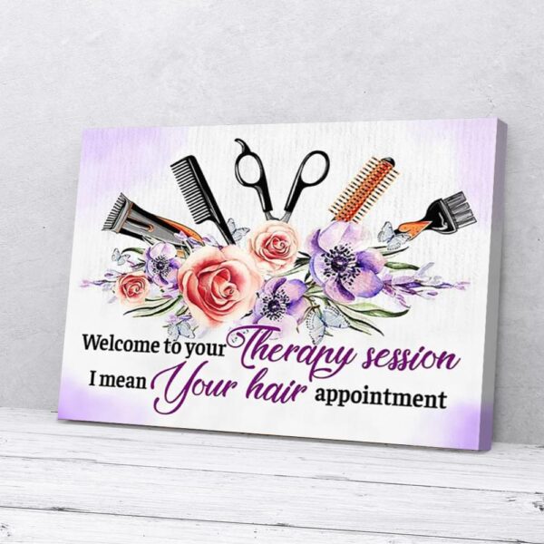 Hairdresser Horizontal Matte Canvas