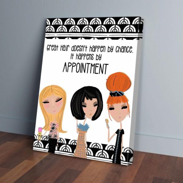 Hairdresser Vertical Matte Canvas