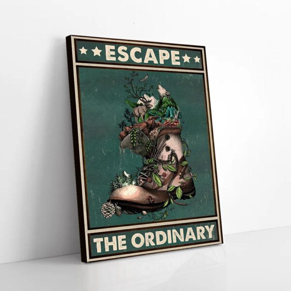 Hiking Escape The Ordinary Forest Matte Canvas Wall Art