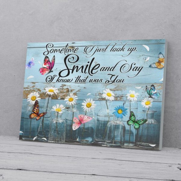I Know That Was You Smile Butterfly Matte Canvas Wall Art