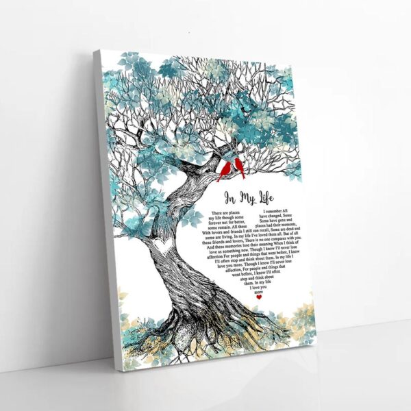 I Love You More Bird Love Matte Canvas Wall Art