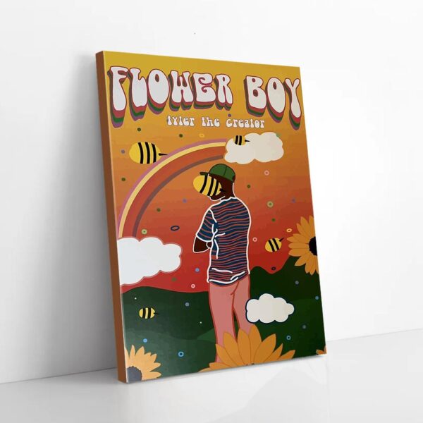 Flower Boy Tyler The Creator Funny Bee Matte Canvas Wall Art
