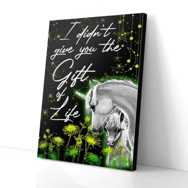 Gift Of Life Unicorns Matte Canvas Wall Art