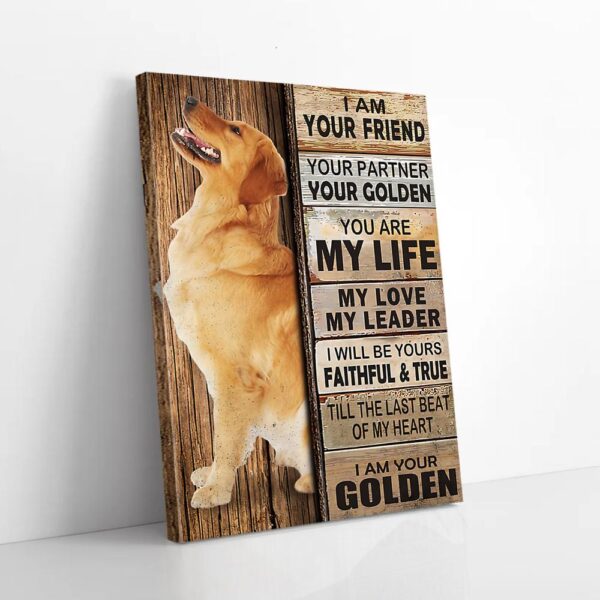 I Am Your Golden Matte Canvas Wall Art