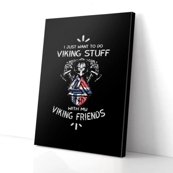 My Viking Friends Matte Canvas Wall Art