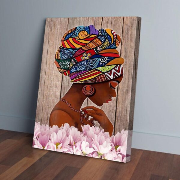 Fragile Like A Bomb Black Woman Matte Canvas Wall Art