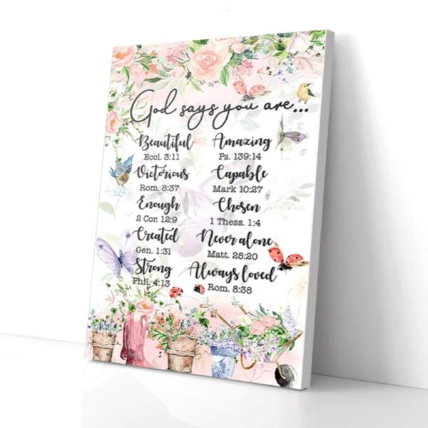 Flowers Gardening Matte Canvas Wall Art
