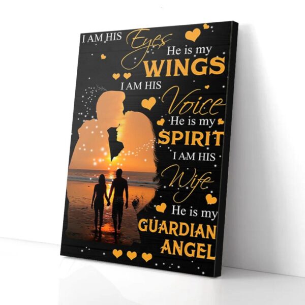 He Is My Guardian Angel Love Matte Canvas Wall Art