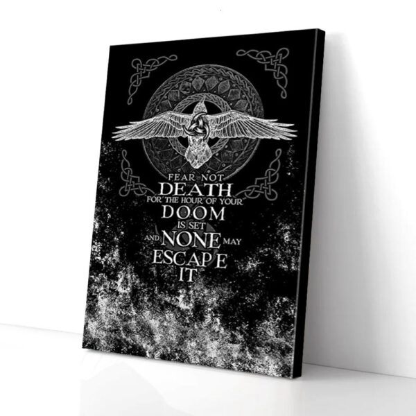 Fear Not Death For The Hour Of Your Doom Eagle Irish Matte Canvas Wall Art