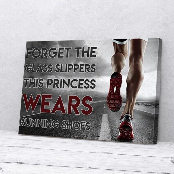 Forget Everything Wears Running Shoes Runner Matte Canvas Wall Art