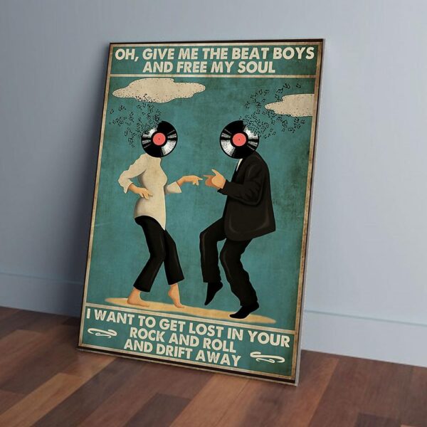 I Want To Get Lost In Your Rock n Roll Beat Boys Dance Music Matte Canvas Wall Art