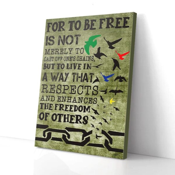 Freedom Black Bird Matte Canvas Wall Art
