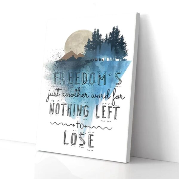 Freedom Moon Matte Canvas Wall Art