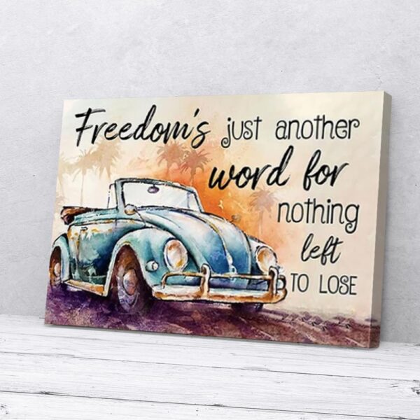 Freedom Hippie Matte Canvas Wall Art