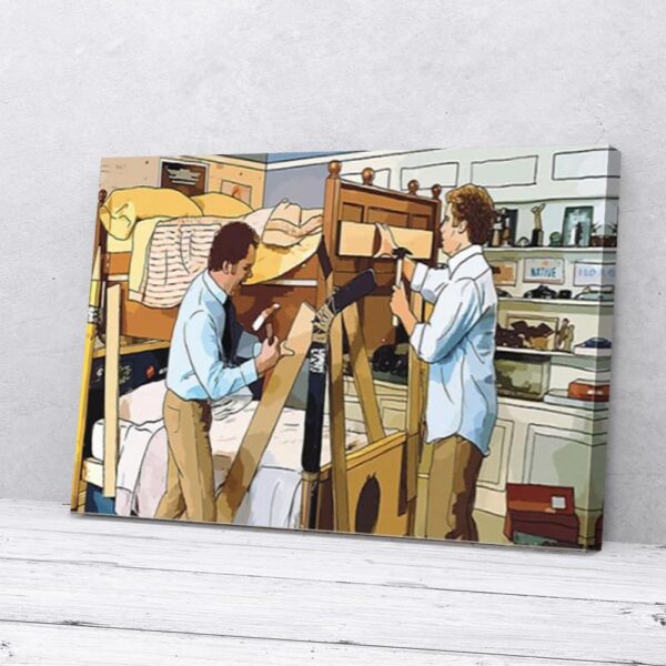 Homemade Bunk Bed Step Brothers Movie Cartoon Matte Canvas Wall Art