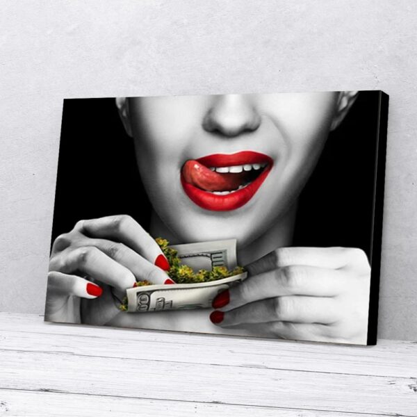 High Rollin Dollar Women Matte Canvas Wall Art
