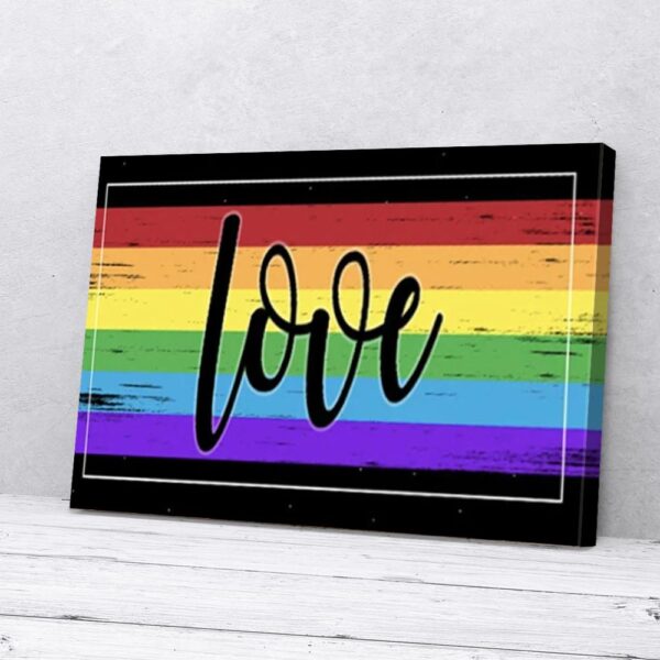 Love LGBT Matte Canvas Wall Art