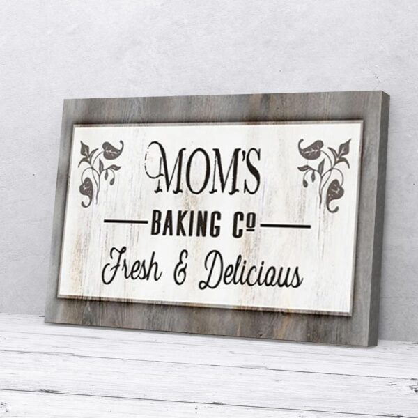 Fresh & Delicious Mom Baking Kitchen Co Matte Canvas Wall Art