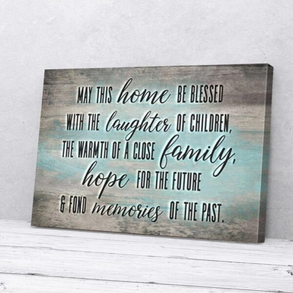 Home Laughter Family Hope Memories Matte Canvas Wall Art