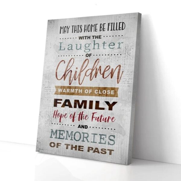 Home Filled With The Laughter Of Children Matte Canvas Wall Art