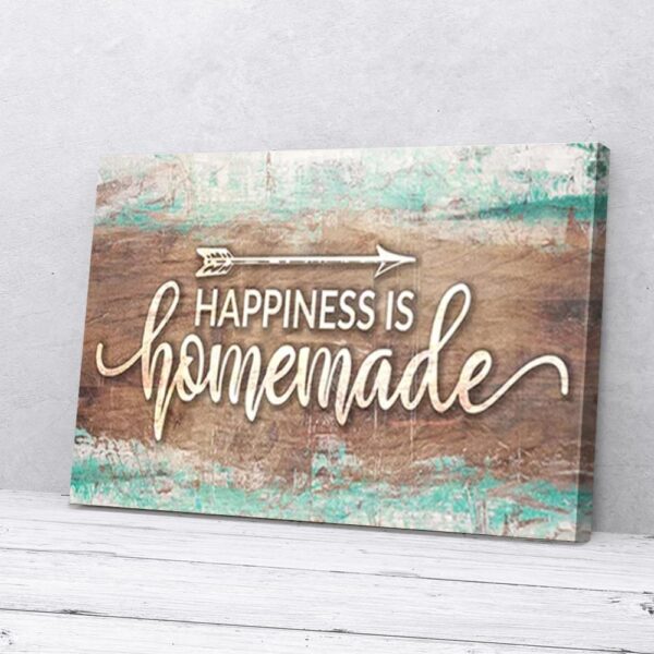 Happiness Is Homemade Home Matte Canvas Wall Art