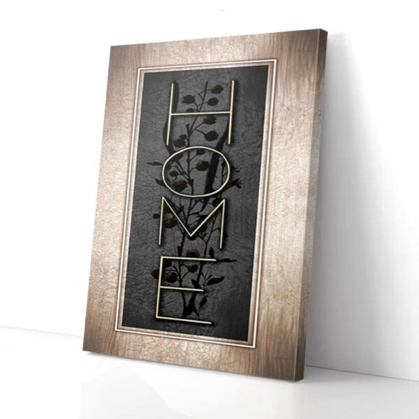 Home Matte Canvas Wall Art