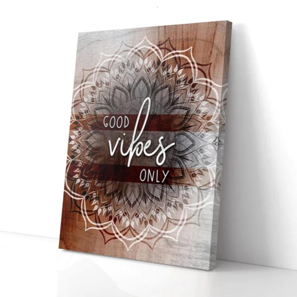 Good Vibes Yoga Matte Canvas Wall Art