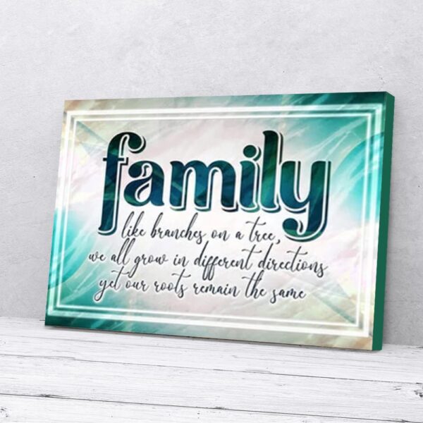 Family Like Branches on Tree Family Matte Canvas Wall Art
