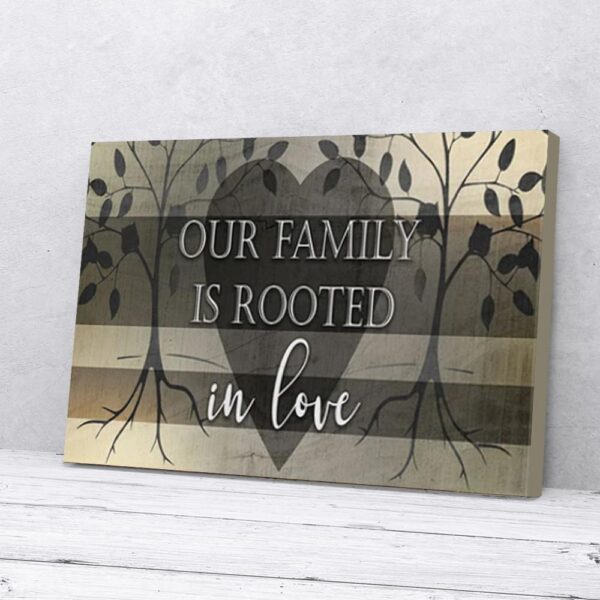 Family Is Rooted In Love  Matte Canvas Wall Art