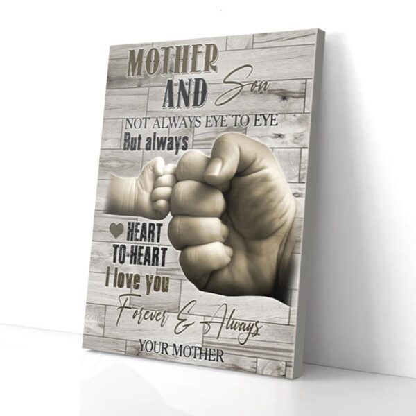 Forever And Always Mom And Son Matte Canvas Wall Art