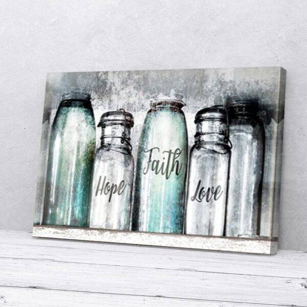 Faith Hope Love Matte Canvas Wall Art