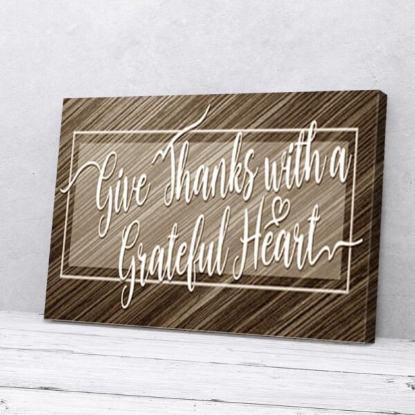 Grateful Heart Matte Canvas Wall Art