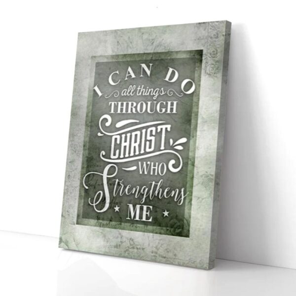 I Can Do All Things Through Christ Matte Canvas Wall Art