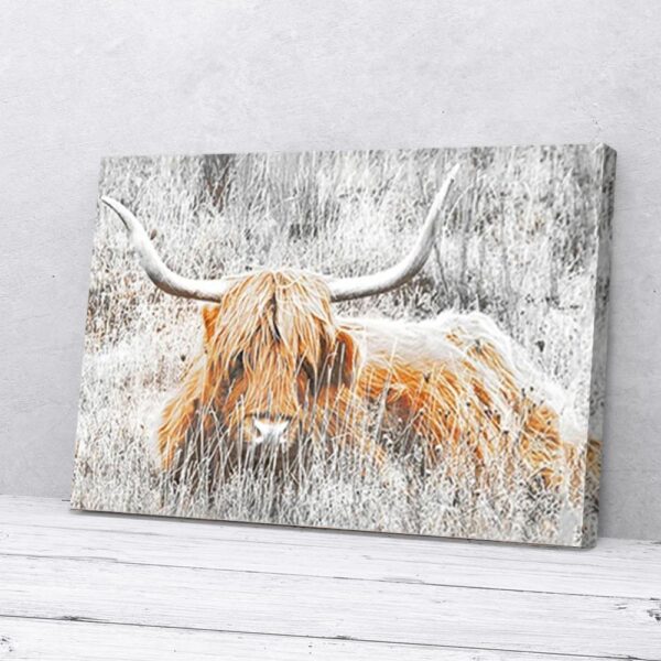 Highland Cattle Matte Canvas Wall Art