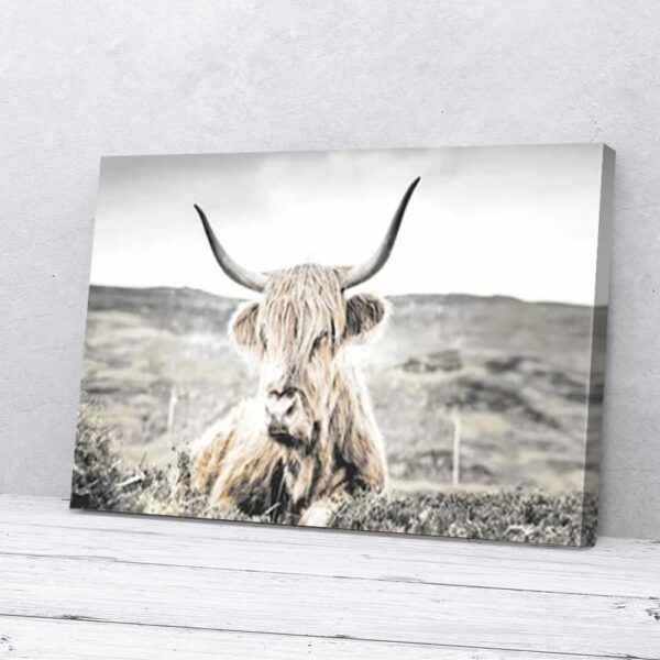Highland Castle Lying Matte Canvas Wall Art