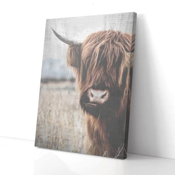 Highland Cattle Matte Canvas Wall Art