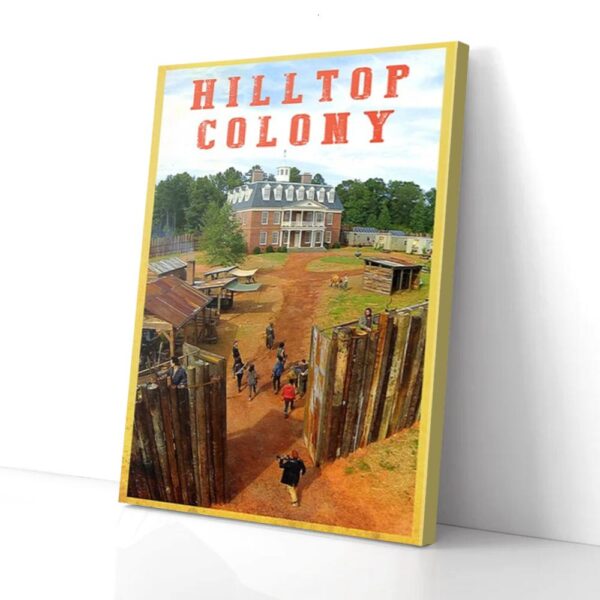 Hilltop Colony Canvas Wall Art