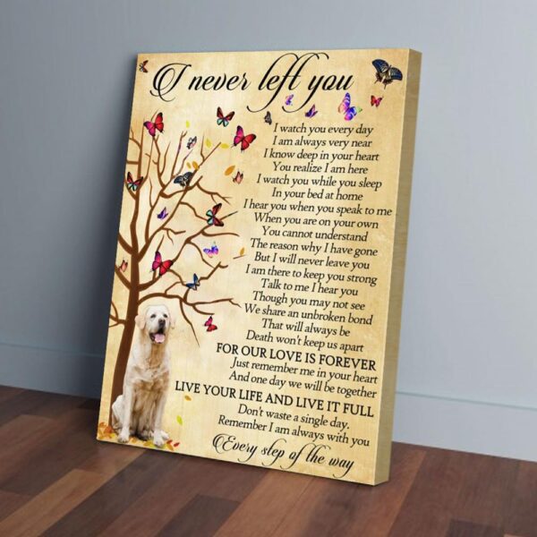 I Never Left You Labrador Retriever Canvas Wall Art