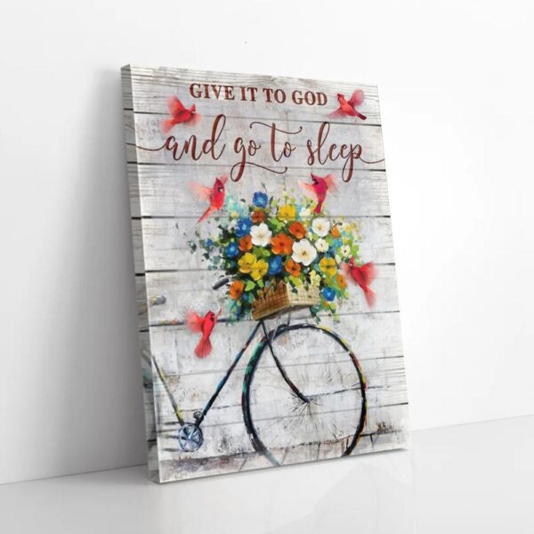 Give It To God Boat Cardinal Love Canvas Wall At