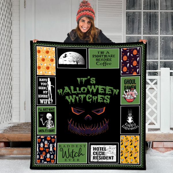 Halloween It's Witches Fleece Sherpa Blanket