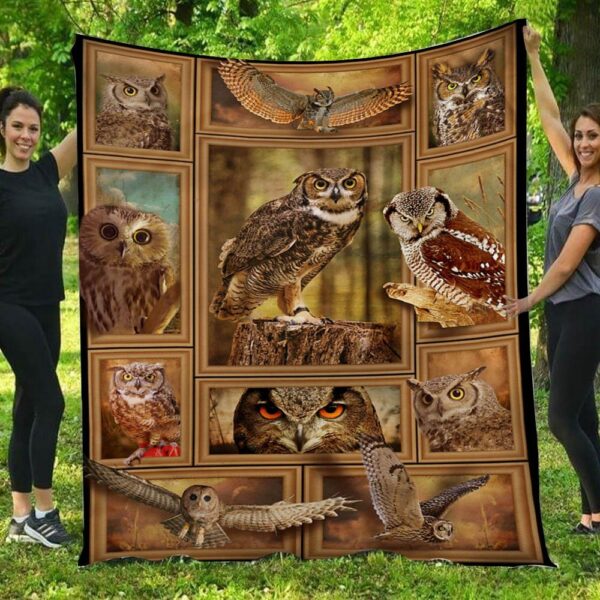 Love Owls 3D Printed Blanket