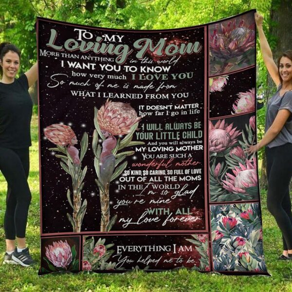 I Will Always Be Your Little Child Protea Daughter To Mom Blanket