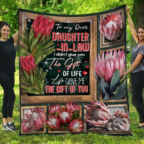 Life Gave Me The Gift Of You Protea Mom To Daughter Blanket
