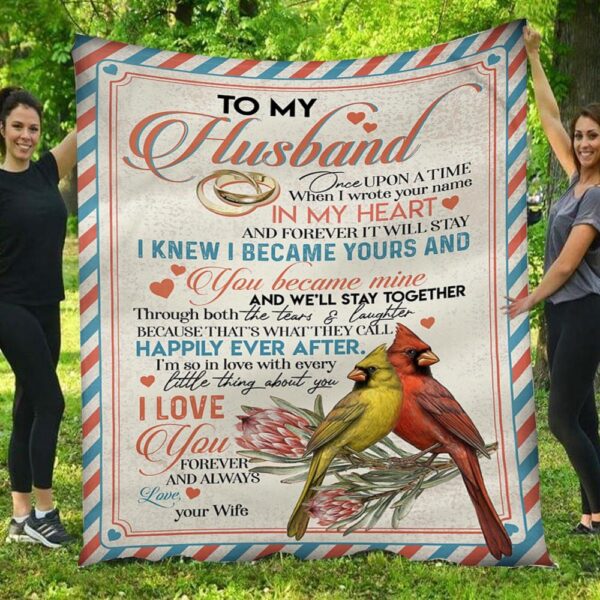 I Became Yours And You Became Mine Bird Love Wife To Husband Blanket