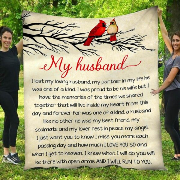 My Husband I Lost My Loving Husband Birds Blanket