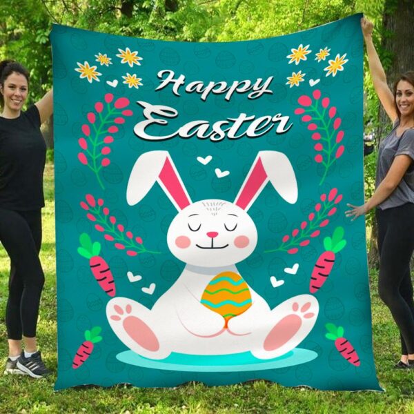 Happy Easter Bunny Blanket