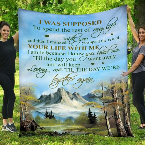 I Know You Love Me To My Husband In Heaven Blanket