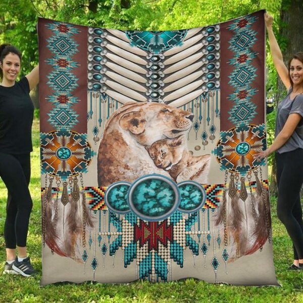 Native America Lion Blanket
